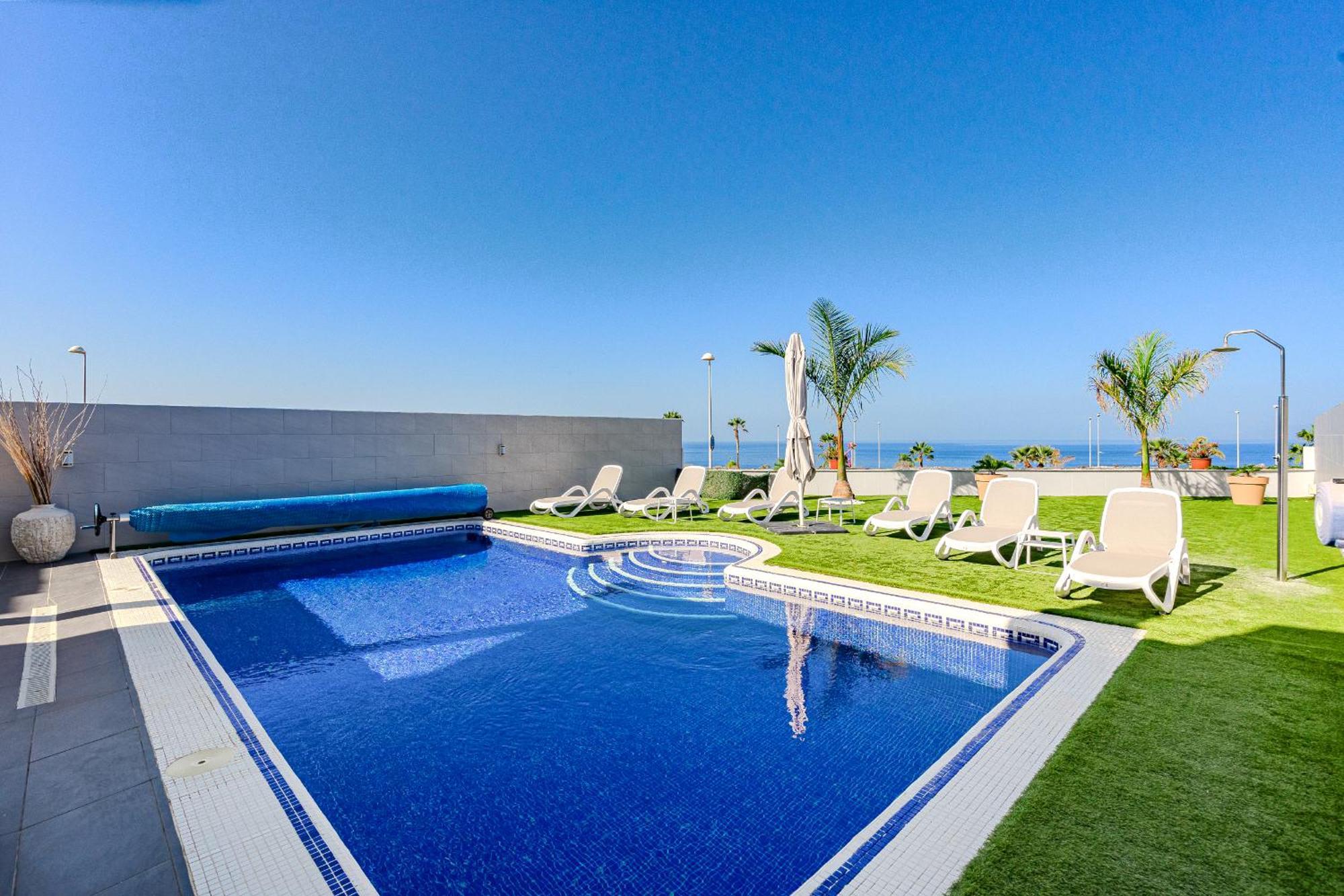 Villa Elisabetta, Luxury Villa With Heated Pool Ocean View In Adeje, Tenerife Costa Adeje  Bagian luar foto